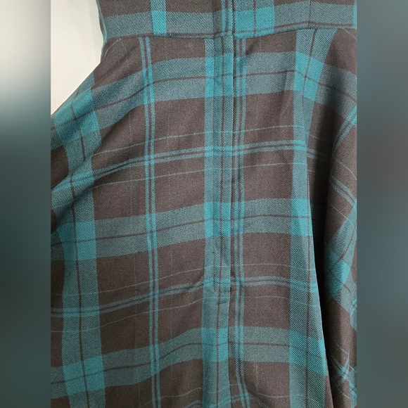NWOT Rare Collectif Green Plaid Jumper Dress 4XS / UK6 - Picture 7 of 8